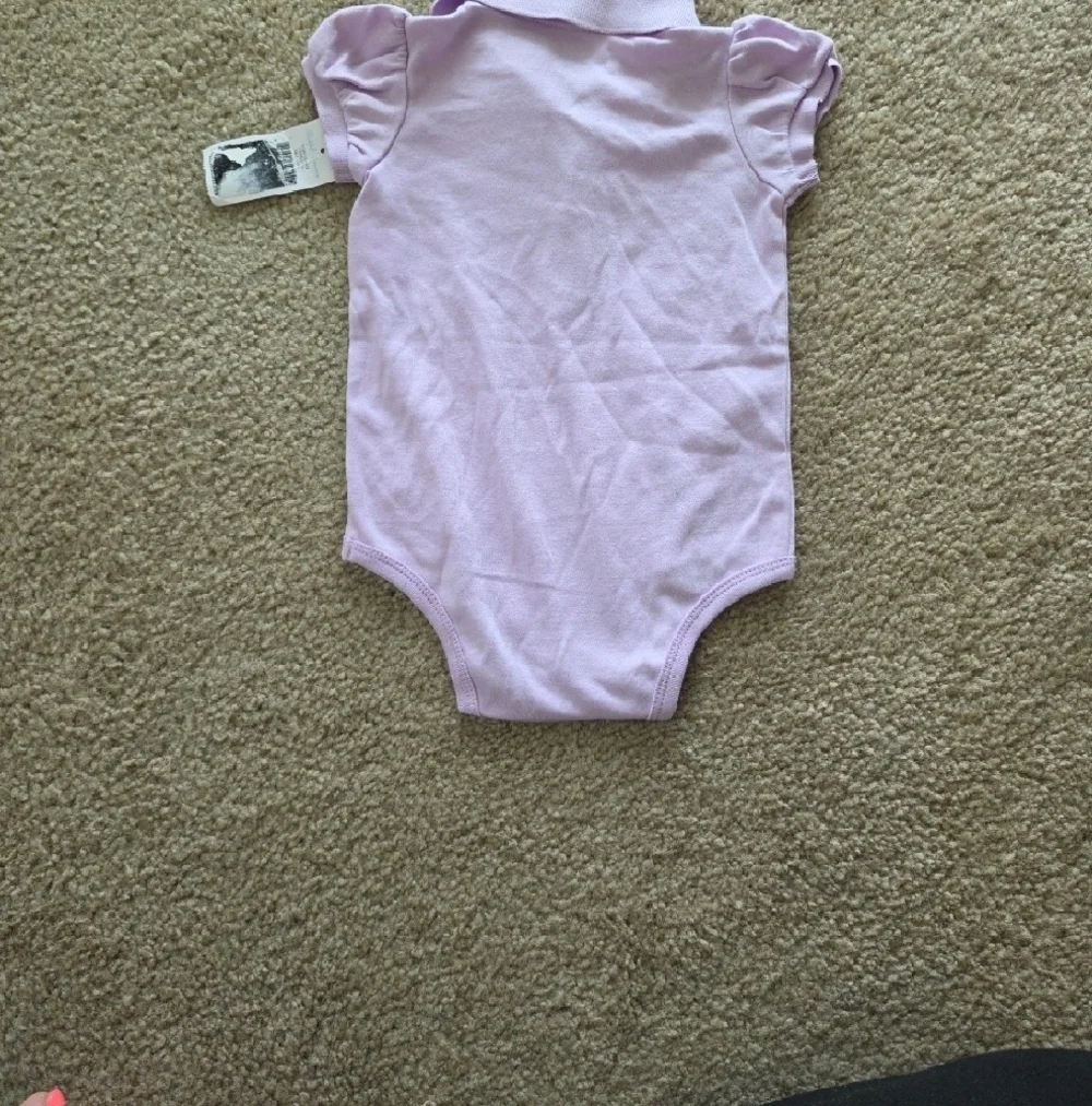 Ralph Lauren Polo Onesie Light Purple 9M